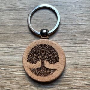 Porte-clé bois Arbre de Vie